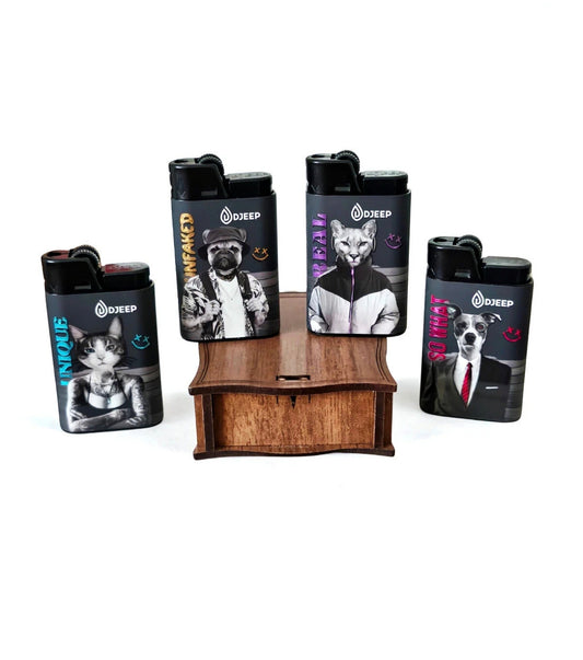 Ahşap Kutulu Koleksiyon Çakmağı – Seçilebilir Model