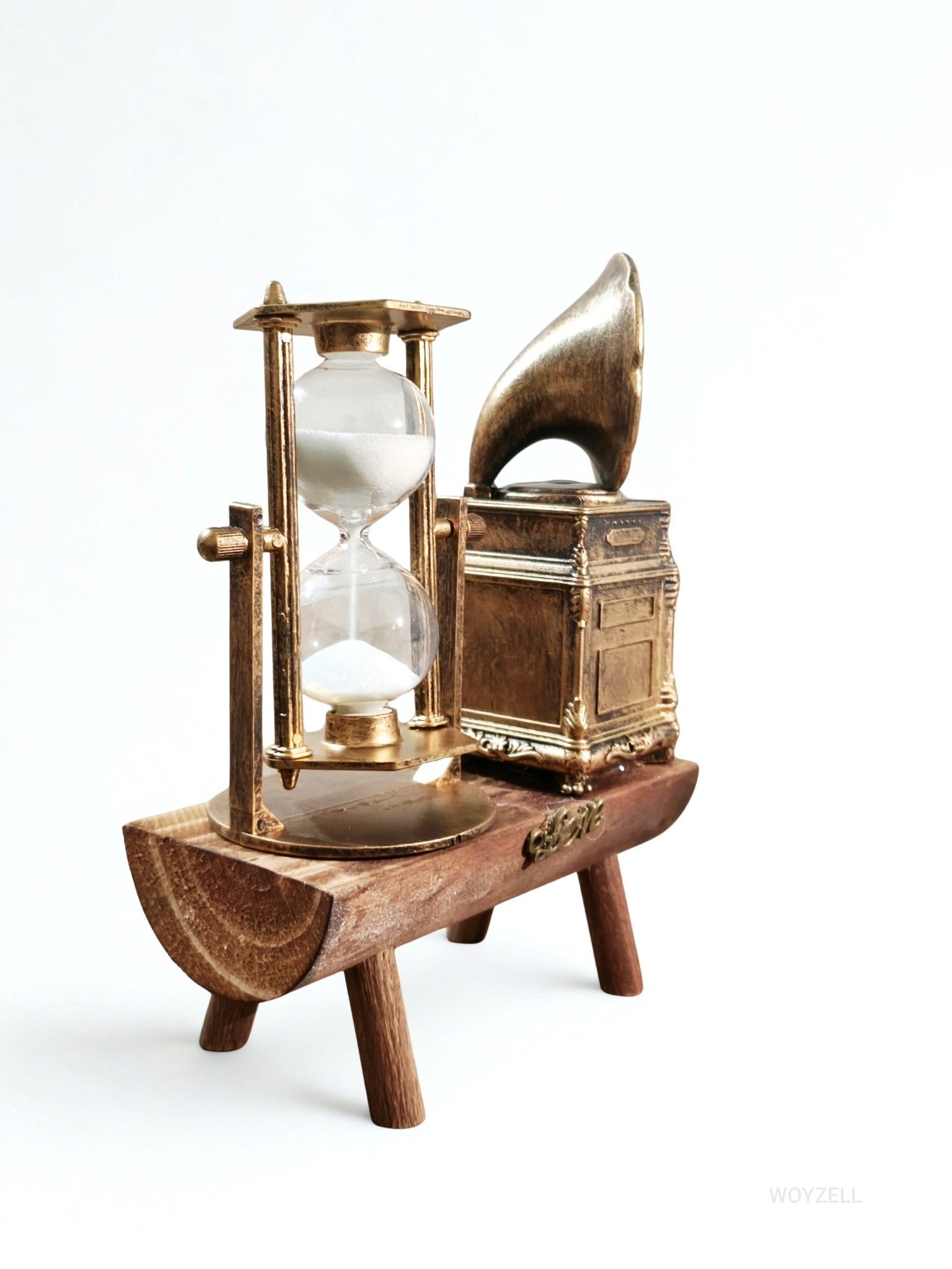 Dekoratif Gramofon Figürlü Kum Saati - WOYZELL