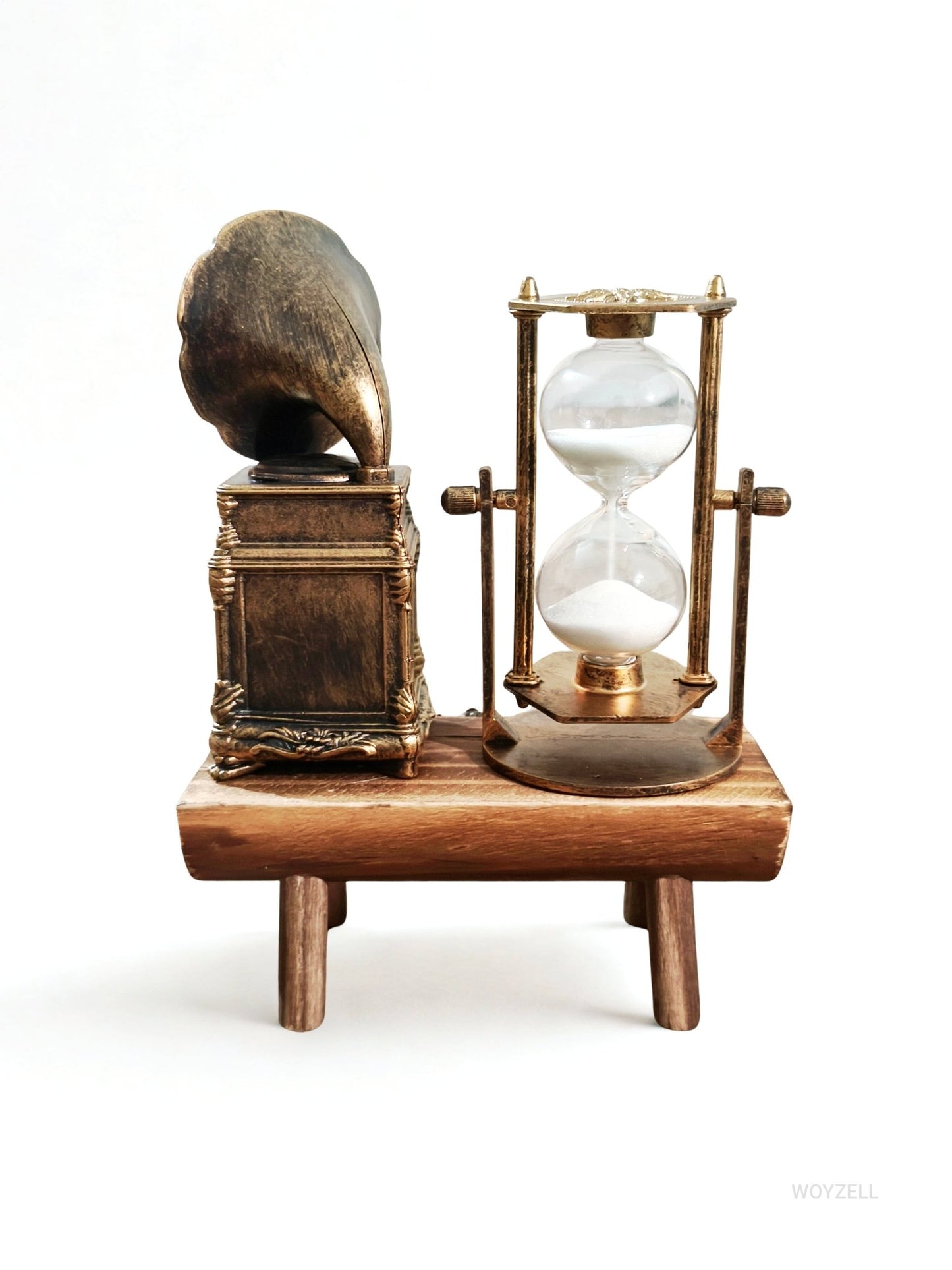 Dekoratif Gramofon Figürlü Kum Saati - WOYZELL